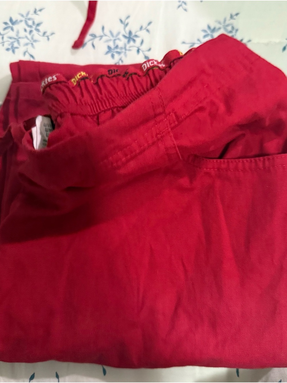 Dickies Straight-Leg Pants in Red